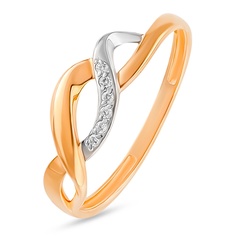 Кольцо из красного золота р. 16 585Gold 101016890, бриллиант