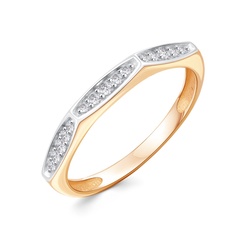 Кольцо из красного золота р. 17 585Gold 301012356, фианит