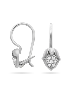 Серьги из серебра VALTERA 117170, фианит