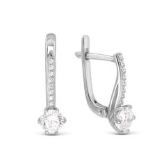 Серьги из серебра VALTERA 119097, фианит