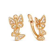 Серьги из серебра VALTERA 119169, фианит