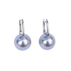 Серьги из серебра VALTERA 119199, жемчуг искусственный