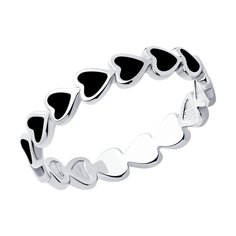 Кольцо из серебра р. 19 SOKOLOV 94014593, эмаль