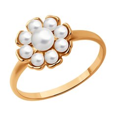 Кольцо из серебра Diamant 93-310-01958-1, жемчуг культивированный
