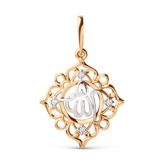Кулон из красного золота 585Gold 603006078, фианит