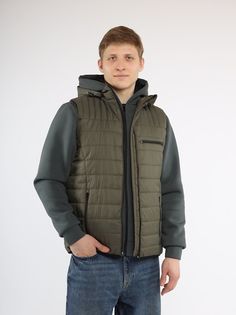 Утепленный жилет мужской СПОРТИВНАЯ ИДЕЯ м-60 хаки 56 RU