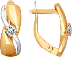 Серьги из красного золота AllTime 026659_s, фианит