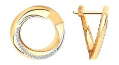 Серьги из красного золота AllTime 1021531_s, бриллиант