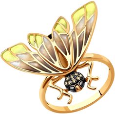 Кольцо из красного золота р. 17,5 AllTime 6019023_s, бриллиант