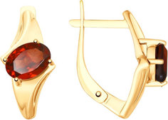 Серьги из красного золота AllTime 725704_s, гранат