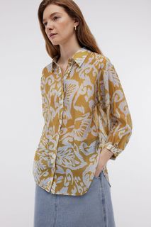 Блуза женская Baon B1724046 желтая 2XL