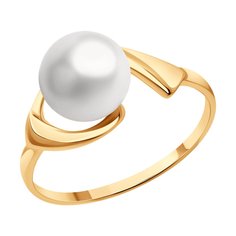 Кольцо из серебра р. 18 Diamant 93-310-02627-1, жемчуг культивированный