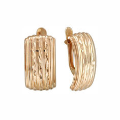 Серьги из красного золота Эстет 01С713318