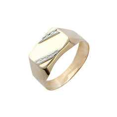 Кольцо перстень из красного золота р. 20,5 Эстет 01Т714781