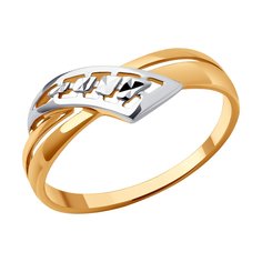 Кольцо из красного золота р. 17 SOKOLOV 019474