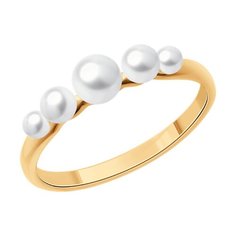 Кольцо из серебра р. 18 Diamant 93-310-02601-1, жемчуг культивированный