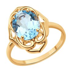 Кольцо из серебра р. 17,5 Diamant 93-310-01947-1, топаз