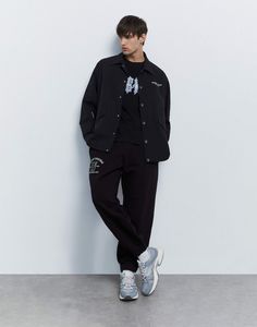 Спортивные брюки мужские Gloria Jeans BAC012651 черный XS/176