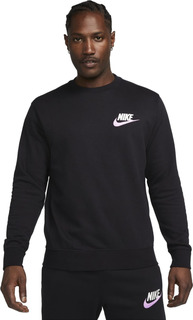 Свитшот мужской Nike M NK CLUB+ FT CREW LBR черный M