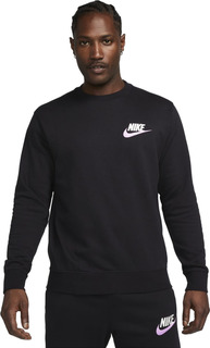 Свитшот мужской Nike M NK CLUB+ FT CREW LBR черный XL