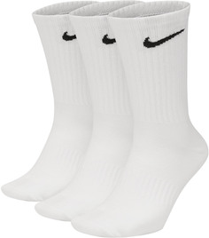 Комплект носков мужских Nike M Everyday Lightweight Crew Sock 3 P белых L 3 шт