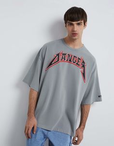 Футболка мужская Gloria Jeans BKT014183 серый XS/176-XXL/18/182