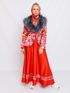 Костюм карнавальный женский Матрена Batik 5032 к-24 красный 164-44 Батик