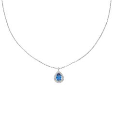 Колье из серебра 45 см 585Gold 706000223, фианит/фианит