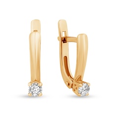 Серьги из серебра 585Gold 702012210, фианит