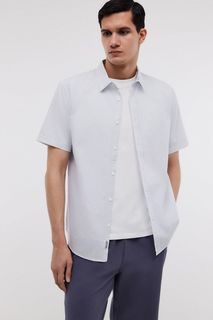 Рубашка мужская Baon B6824006 белая 3XL