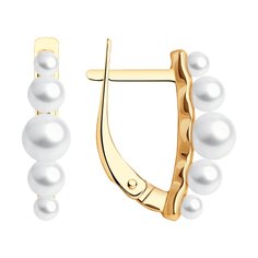 Серьги из серебра Diamant 93-320-02601-1, жемчуг культивированный