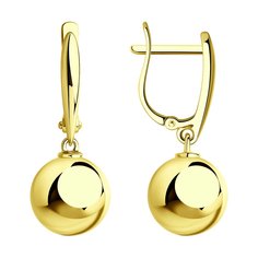 Серьги из желтого золота SOKOLOV 026747-2