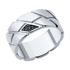 Кольцо из серебра р. 21,5 Diamant 94-110-02157-1, фианит