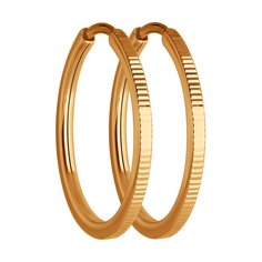 Серьги из красного золота Diamant 51-124-02385-2
