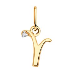Подвеска из красного золота Diamant 51-130-02633-1, фианит