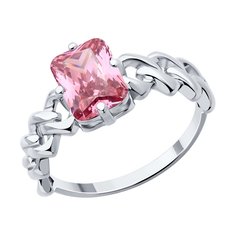 Кольцо из серебра р. 18 SOKOLOV 94014226, фианит