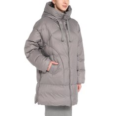 Пуховик женский Maison David MLY005-1 серый XL