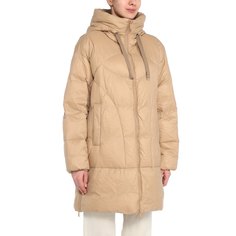 Пуховик женский Maison David MLY005-1 бежевый XL