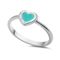 Кольцо из серебра р. 18 Silver Wings 2111320438tm, эмаль