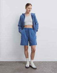 Спортивные шорты женские Gloria Jeans GSH011521 синий XL/170