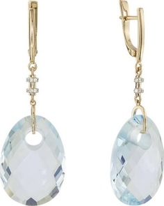 Серьги из красного золота ALORIS 1481ТКц, фианит