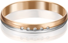 Кольцо из комбинированного золота р. 16 PLATINA jewelry 01-1232-00-101-1111-30, бриллиант