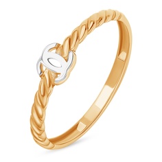 Кольцо из красного золота р. 15,5 585Gold 401005376