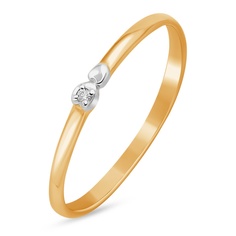 Кольцо из красного золота р. 15 585Gold 301012299, фианит
