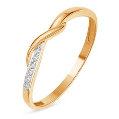 Кольцо из красного золота р. 16,5 585Gold 301012283, фианит