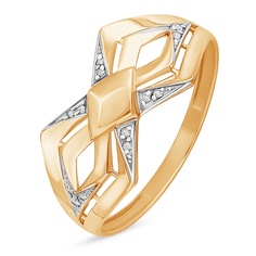 Кольцо из красного золота р. 20 585Gold 301012181, фианит
