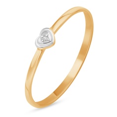 Кольцо из красного золота р. 16 585Gold 301012289, фианит