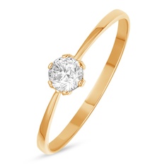 Кольцо из красного золота р. 16,5 585Gold 301012287, фианит