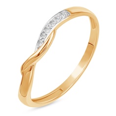 Кольцо из красного золота р. 17 585Gold 101016587, бриллиант