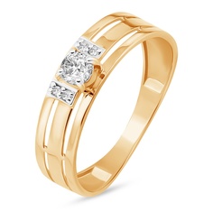 Кольцо из красного золота р. 17 585Gold 301012177, фианит